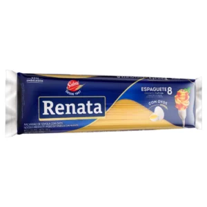 Macarrão de Sêmola com Ovos Espaguete 8 Renata Pacote 500g